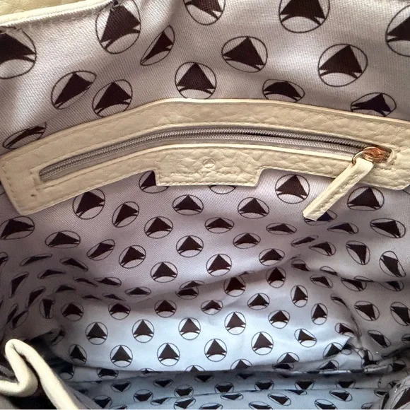 POVERTY FLATS by rian Cream Satchel - Picture 8 of 9